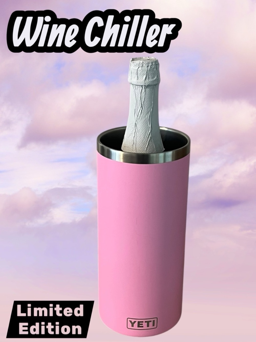 YETI Rambler Wine Chiller Power Pink Limited Edition